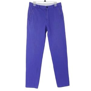 Nigel Curtiss Knit Trousers Mens Size Large Pants Purple Sweats Slacks Designer